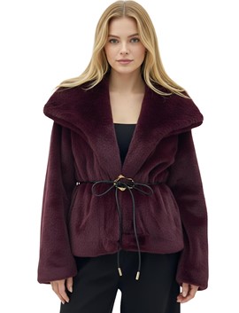 mendil yaka kürk bordo kaban, actuel,actueltekstil,toptankürk,bordokürk,mendilyakakürk,moda,toptansatış,wholesale,actueltoptan