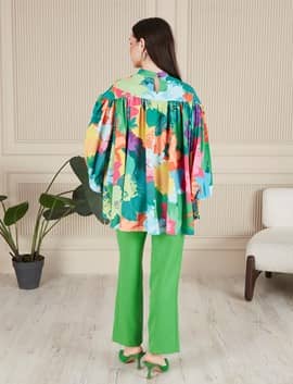 kapaklı pileli pantalon, 