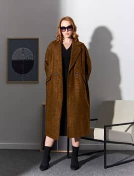 oversize balıksırtı kaban, 