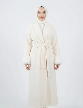 kol kürklü kaban, kaban,kürk,actueltekstil,wholesale