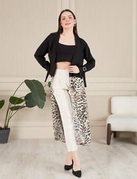 şifon garnili kimono, 