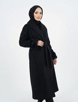 kol kürklü kaban, actuel,kürk,kaban,actueltekstil,wholesale