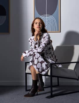 flarlı tunik elbise, 
