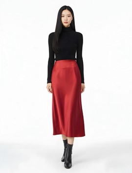 saten verev etek, verevetek,kırmızıetek,satenetek,wholesale,toptansatış